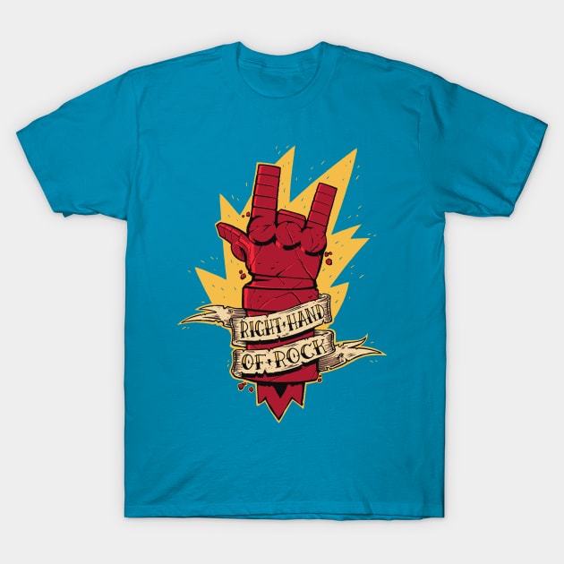 Right Hand of Rock T-Shirt by Getsousa